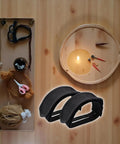 One Pair Black Bike Pedal Straps With Adhesive For Fixed Gear And Regular Bicycles Secure Toe Clip Strap Belt