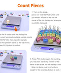 Pro Grade 3000g Kitchen Scale With 0.1g Precision Digital Food Scale counting colorful clips with PCS function displayed