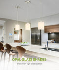 Mini Pendant Ceiling Light Fixture 60W E26 Socket 120V Dimmable Compatible With LED CFL Incandescent Bulbs ETL Listed