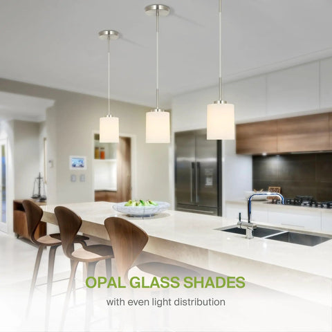 Mini Pendant Ceiling Light Fixture 60W E26 Socket 120V Dimmable Compatible With LED CFL Incandescent Bulbs ETL Listed