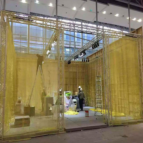 Installation of lab-grade copper mesh shielding sieve, 99.99% pure copper, non-magnetic wear-resistant, for testing and EMI shielding.