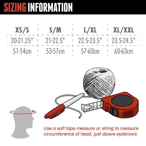 Sizing information for Certified Sweatsaver Helmet For Skateboarding BMX Roller Derby Roller Skating Inline Skating Scooter And Bike