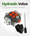 Heavy Duty Hydraulic Directional Control Valve Workhorse With Double Acting Spring Return Adjustable Relief 3600 PSI 11 GPM BSPP