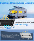 400W Monocrystalline Solar Panel Kit With Four 100W Panels 18V Output For Off Grid Power featured in RV camping setup