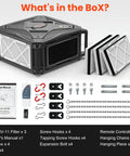 270 Degree Air Filtration System With Built In Ionizer And Remote Control, 780 CFM Hanging Dust Collector components and accessories