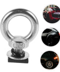 Heavy Duty Roof Rack Tie Down Kit With Stainless Steel Eye Bolt Anchors Slot Track Mounts Ring Bolts And Press Fasteners For Rock Solid Gear Security On SUVs And Trucks, 304 steel eye bolt anchor