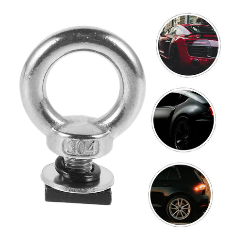 Heavy Duty Roof Rack Tie Down Kit With Stainless Steel Eye Bolt Anchors Slot Track Mounts Ring Bolts And Press Fasteners For Rock Solid Gear Security On SUVs And Trucks, 304 steel eye bolt anchor