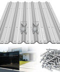 Heavy Duty 24 Ft Galvanized V Track Kit For 1 In V Groove Sliding Driveway Gates 6 Sections Of 4 Ft Each Includes Stainless Steel Hammer Drive Anchors And Easy Install Kit For Quick Concrete Mounting
