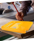 Built Damn Tough Woodworking Featherboard For Table Saw Safety And Router Tables featuring zero slip grip design on workbench.