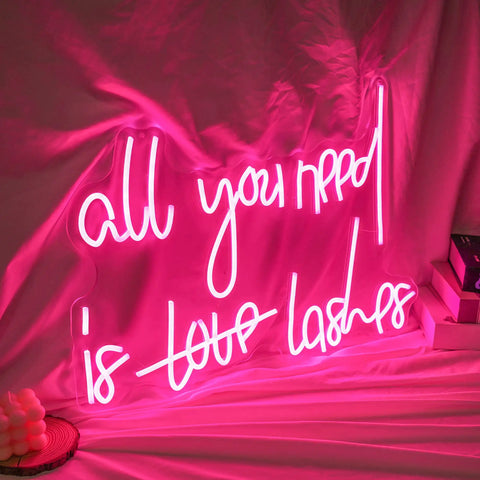 All You Need Is Love Neon Sign Light Pink LED Neon For Bedroom Bar Party Home Wall Decor Dope Vibe Energy Efficient Hanging Sign