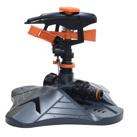 360 Degree Yard Sprinkler With Adjustable 45 To 90 Degree Spray, Rotating Garden Sprinkler Head for Large Area Coverage