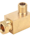 Heavy Duty Brass Lube Fitting 90 Degree Adapter Stops Oil Leaks Under High Pressure On Nylon Copper Aluminum Tubing With Heat Resistant Build Ensures Long Life In Tough Conditions So You Can Get It Done Fast And Clean Without Messing Up. brass 1/4 inch 90-degree fitting