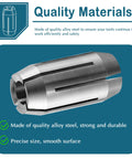 Alloy steel collet from Two Pack Replacement Collet Kit For CN1 And DeWalt Spiral Saws And Drywall Cutout Tools 5 32 Inch Collets