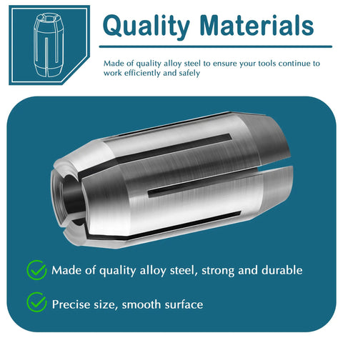 Alloy steel collet from Two Pack Replacement Collet Kit For CN1 And DeWalt Spiral Saws And Drywall Cutout Tools 5 32 Inch Collets