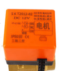 Pro Grade Two Way Motorized Ball Valve Crafted From Heavy Duty Forged Brass G1 One Half Inch Pipe Thread Dn40 Size with orange 12V DC motor.