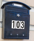 Self Adhesive Vinyl Address Numbers Stickers, 240 Pieces On 10 Sheets, Reflective And Weatherproof on mailbox