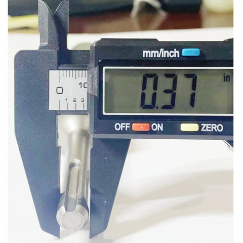 Measurement of Ground Rod Driver For Five Eighths To Three Quarters Inch Rods, SDS Plus Drill Bit Adapter For All Hammer Drills