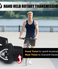 Shift Lever For 22.2 Mm Handlebar Black Dope 6 Speed Bike Shifter For Mountain Hybrid And Cruiser Bikes with cyclist