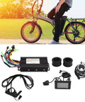 Three Mode Sine Wave Brushless DC Motor Controller Kit for DIY Electric Bike Projects, components displayed on grass background