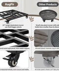 Comparison of 22 Inch Heavy Duty Plant Caddy With Four Wheel Rolling Metal Stand 600 Pound Capacity Square Plant Dolly against smaller mover
