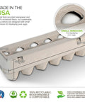 Egg Cartons With Viewing Windows 15 Pack Holds 180 Eggs Eco Friendly Recyclable Pulp Fiber With 30 Sell By Date Labels diagram