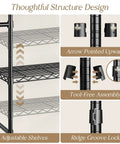 Ultimate Wall Mounted Closet Organizer Game Changer With Hefty Industrial Pipe Build 2 Telescopic Hanging Bars 5 Big Shelves 3 Solid Hooks And Pant Presser For A Smooth Bedroom Space Optimization Hack showing adjustable shelves and assembly features.