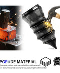 100 Piece Tire Repair Kit With Screw-In Plugs, 3 Size Set, carbon steel plug with hammer impact test image