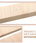 Curly Maple Knife Handle Material Set for DIY Projects, Natural Wood Scales for Custom Knives, 4 Pieces, 3/8 x 1.5 x 5 Inches