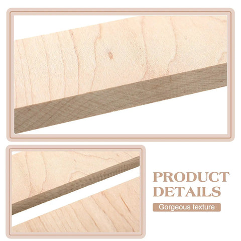 Curly Maple Knife Handle Material Set for DIY Projects, Natural Wood Scales for Custom Knives, 4 Pieces, 3/8 x 1.5 x 5 Inches