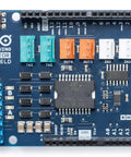 Top view of Dual H-Bridge Motor Shield Rev 3 for four DC motors or two stepper motors, 1.2A per channel, Arduino-compatible board.