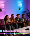 Wireless Rechargeable Set of 2 Battery Operated Wall Sconces With Remote Control For Indoor Home Decor, cozy lighting above couch.