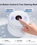 Retainer Cleaner Machine With 45kHz Ultrasonic Cleaning And LED Digital Timer 200ml Capacity for dentures, showing control panel and modes