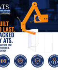 Milling Machine Guard For Manual Mills OSHA Compliant Head Mount Shield Made With Lexan And Aluminum With 180 Degree Access