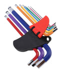 Top Tier Colorful Hex Key Set With Ball Ends For Bike Build Furniture Fix Electrical Repair Heavy Duty Crv Steel Metric Wrenches Tool Kit 9-piece