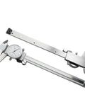 0-6 Inch Four Way Dial Caliper with Shock Proof Imperial Carbon Steel Housing, ultra smooth sliding, double shock resistant design