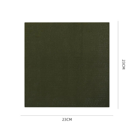 Three Piece Camouflage Net Set For 1/35 Scale RC Tanks And AFV Models, dense netting in moss color, 9x9 inches