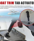 Boat Trim Tab Actuator Replacement For 102 Series Marine Trim Tabs 12V 4-1/4 Inch Stroke installed on boat