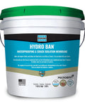 Hassle Free Liquid Waterproofing And Crack Isolation Membrane Straight Up Heavy Duty Anti Fracture Coating For Showers Fast Dry One Gallon Pail displayed with a blue and white design.