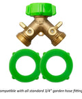 Green Silicone Washer Gasket Pack Of 20 For 3/4 Inch Garden Hose Fittings And Nozzles, Leak Proof Seals For Faucets
