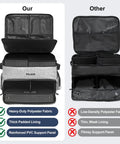 Comparison of Must Have Golf Trunk Organizer for Cars With 2 Shoe Compartments Adjustable Dividers Water Resistant Gear Bag and other brands.