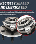 6-Lug Front Wheel Bearing Hub 4WD Replacement For 2002-2006 Chevy Avalanche 1500 Silverado with ABS Sensor 515036
