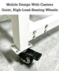 Heavy Duty Lean Pipe Material Cart Hella Tough Frame With Iron Wire Hanging Rack For Coil Storage No Nonsense Workspace Organizer mobile base with silent high-load wheels