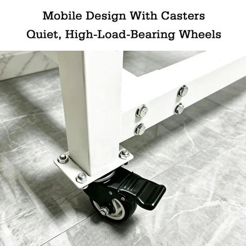 Heavy Duty Lean Pipe Material Cart Hella Tough Frame With Iron Wire Hanging Rack For Coil Storage No Nonsense Workspace Organizer mobile base with silent high-load wheels