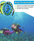 Divers using Finger Reel Diving Gear With Aluminum Reel And 100 Ft High Visibility Line Double Ended Bolt Snap Clip in ocean