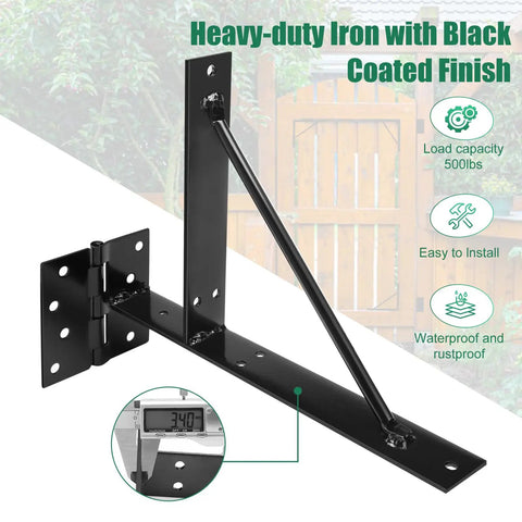 4 Ft By 10 Ft Black Weather Resistant Privacy Fence Screen And Gate Kit With Heavy Duty Anti Sag Corner Brackets For Outdoor Walls Gardens Yards Patios And More