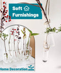Twelve 30ml Glass Test Tubes With Cork Stopper, 20x150mm Storage Tubes With Cap displayed as plant propagation vase with rack.