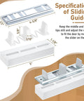 Two Pack Sliding Closet Door Floor Guides With Carpet Risers For An Adjustable Fit For Doors From 3/4 To 1 3/8 Inch Thick