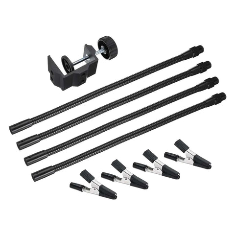Pro Soldering Helping Hands Third Hand Solder Tool Clamp Stand with flexible gooseneck arms and rotatable alligator clips