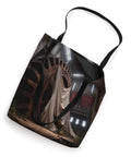 Chill Tote Bag With Industrial Gear From Abandoned Factory Machinery Print Heavy Duty Polyester Canvas 16 By 16 Inches double-stitched handles