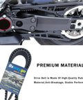 Heavy Duty Aramid Rear Drive Belt With 136 Teeth And 1.5 Inch Width For Harley Tour Models Like Electra Glide Flht Fxr 1985 To 1996, showing installation on motorcycle.